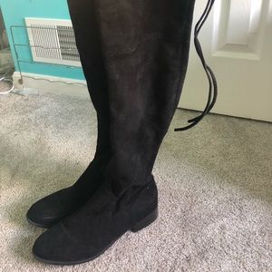Black Thigh High Boots